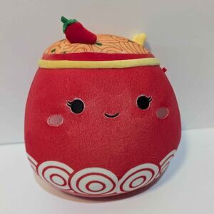 Odion 8" Squishmallow Chili Spicy Ramen Noodles Bowl Plush Toy Chopstick